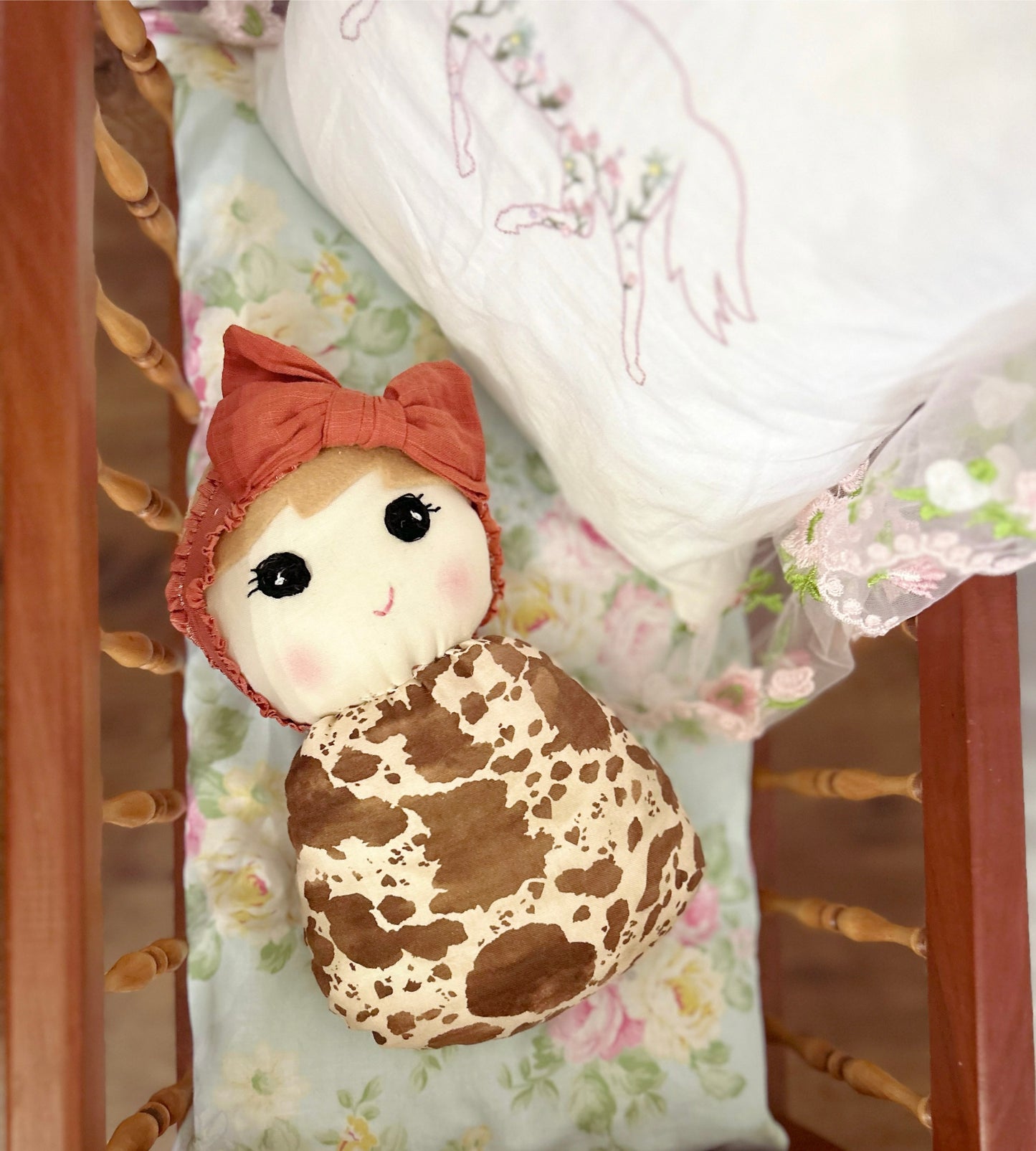 Handmade Cowgirl Swaddle Baby