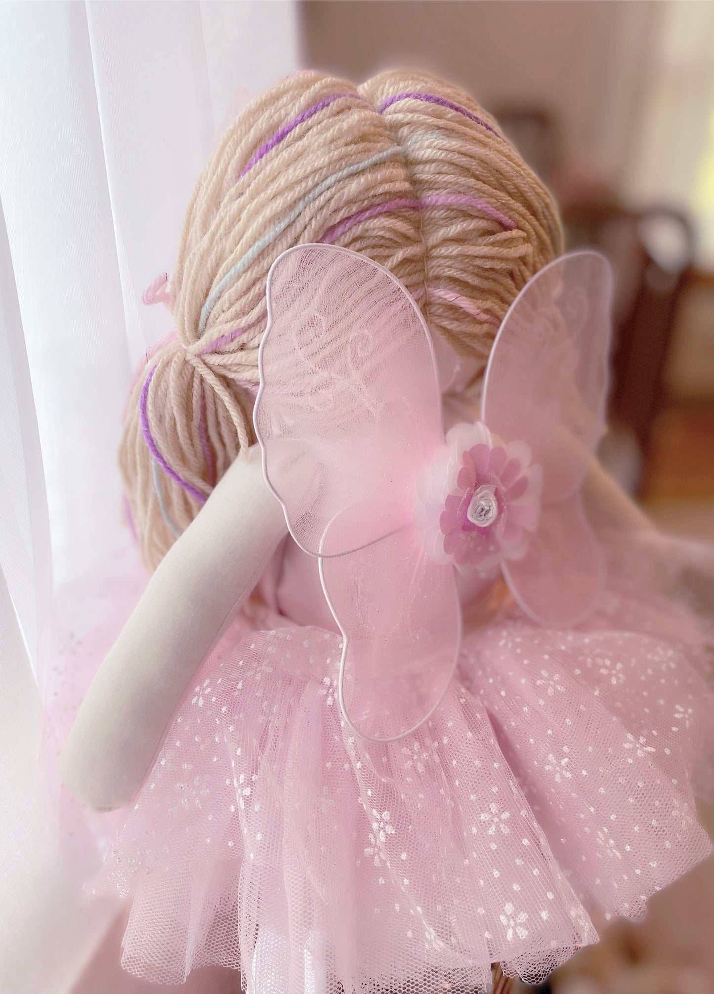 Amy Fairy Doll, Heirloom Fairy doll, handmade Fairy doll, First Doll