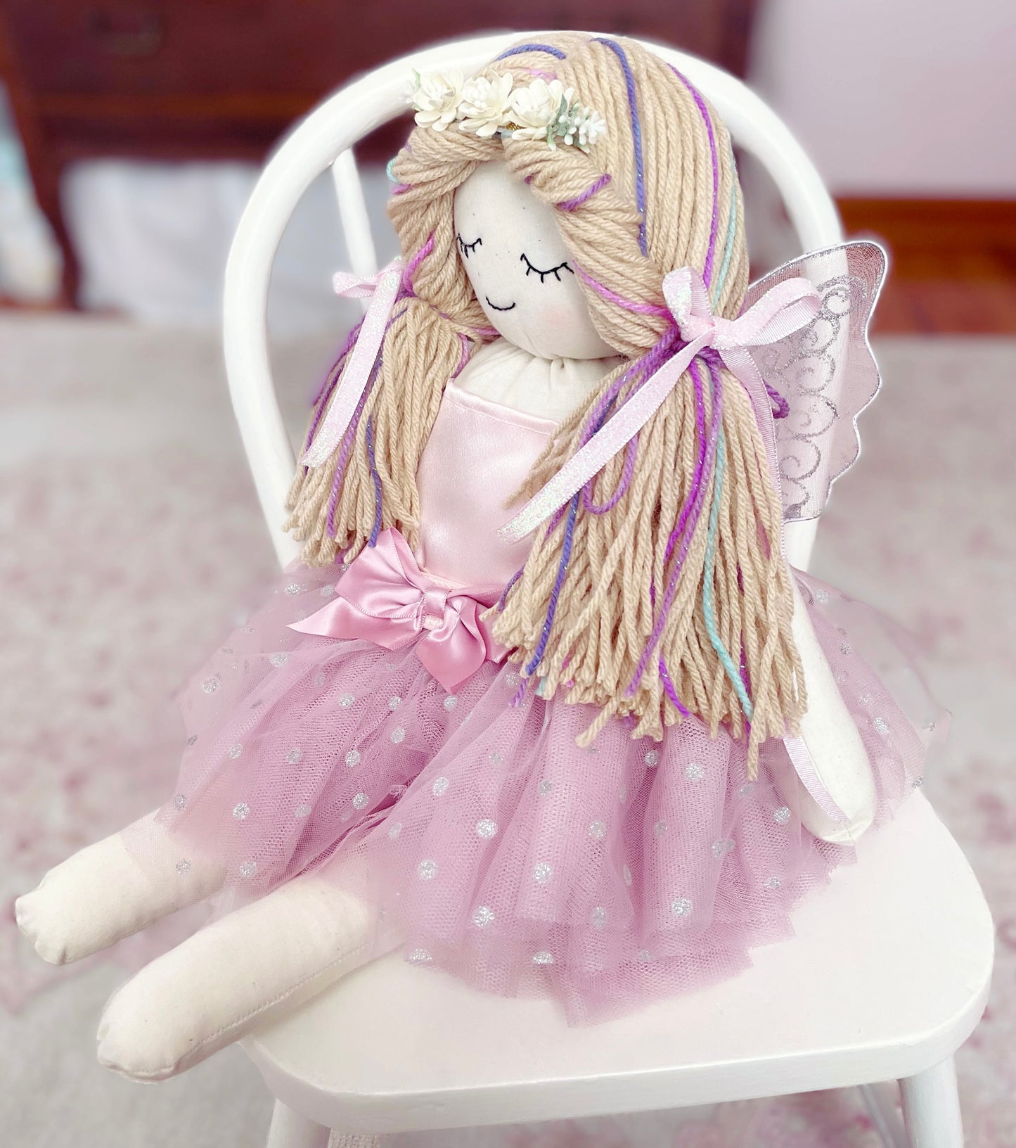 Aerie Fairy Doll, Heirloom Doll, Handmade Doll, First Doll, Cloth Doll, Rag Doll, Fairy Dolls