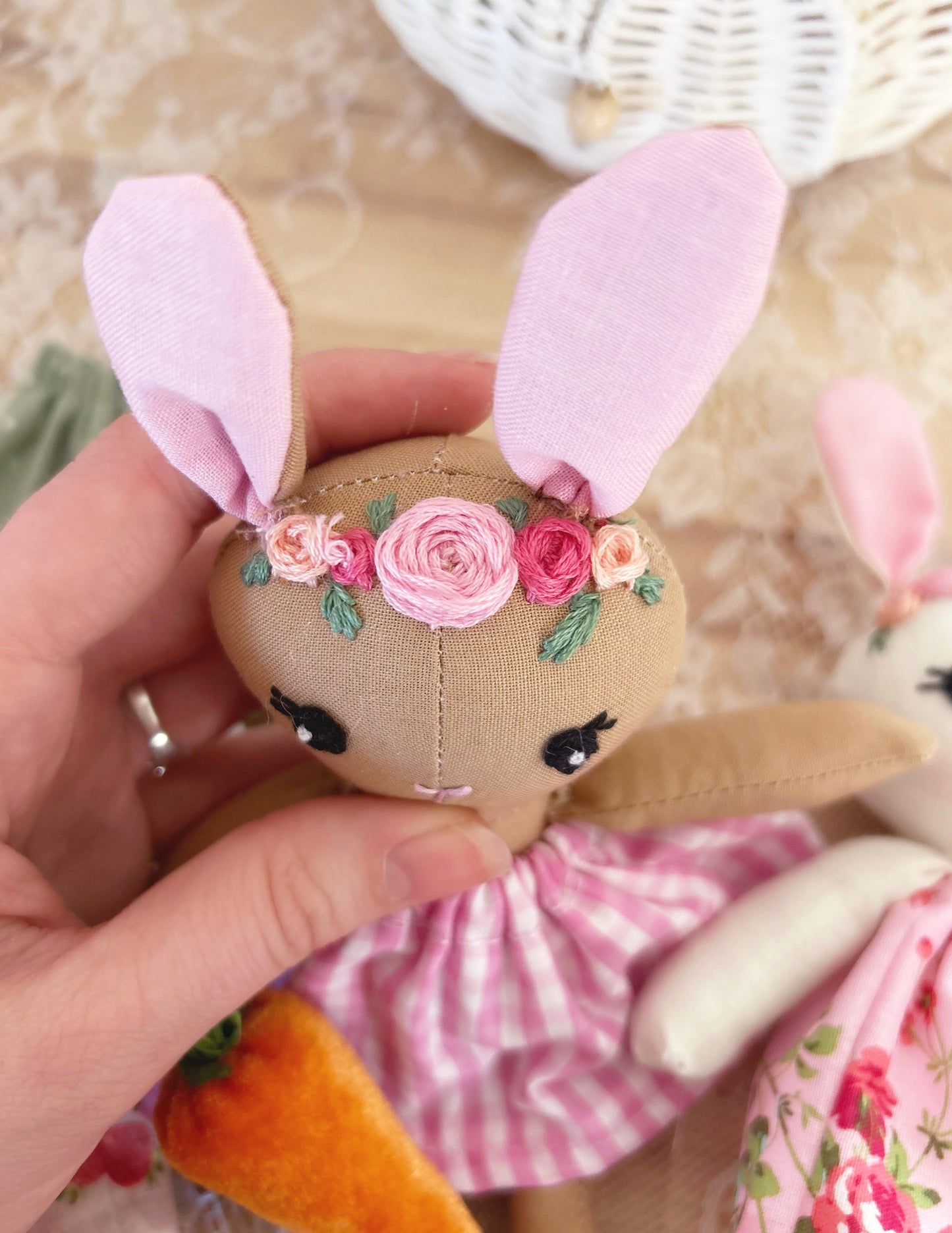 Handmade Baby Bunny Play Set 🐰