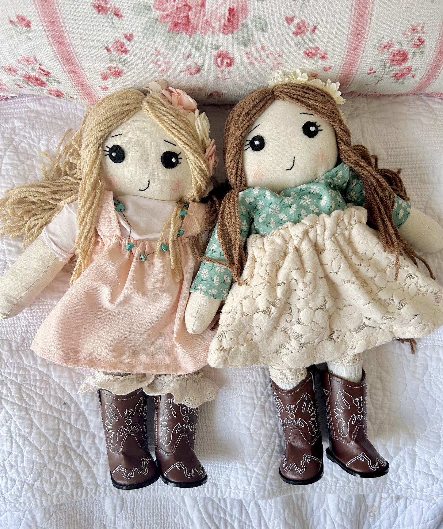 15 inch handmade cowgirl doll