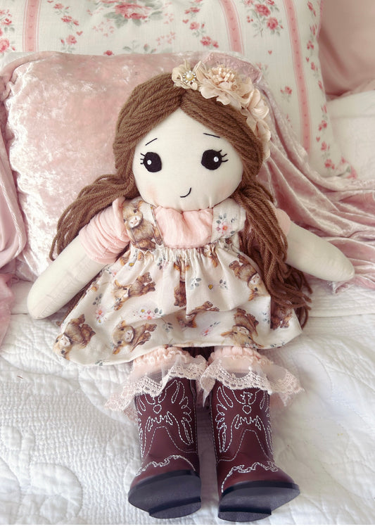Handmade 15 inch highland doll