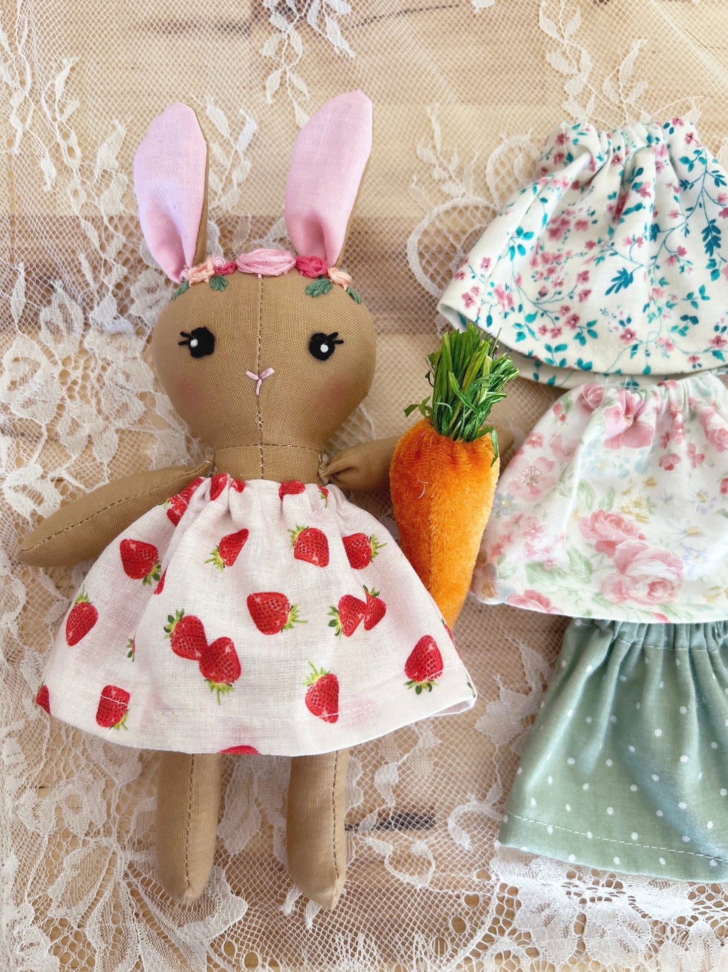 Handmade Baby Bunny Play Set 🐰