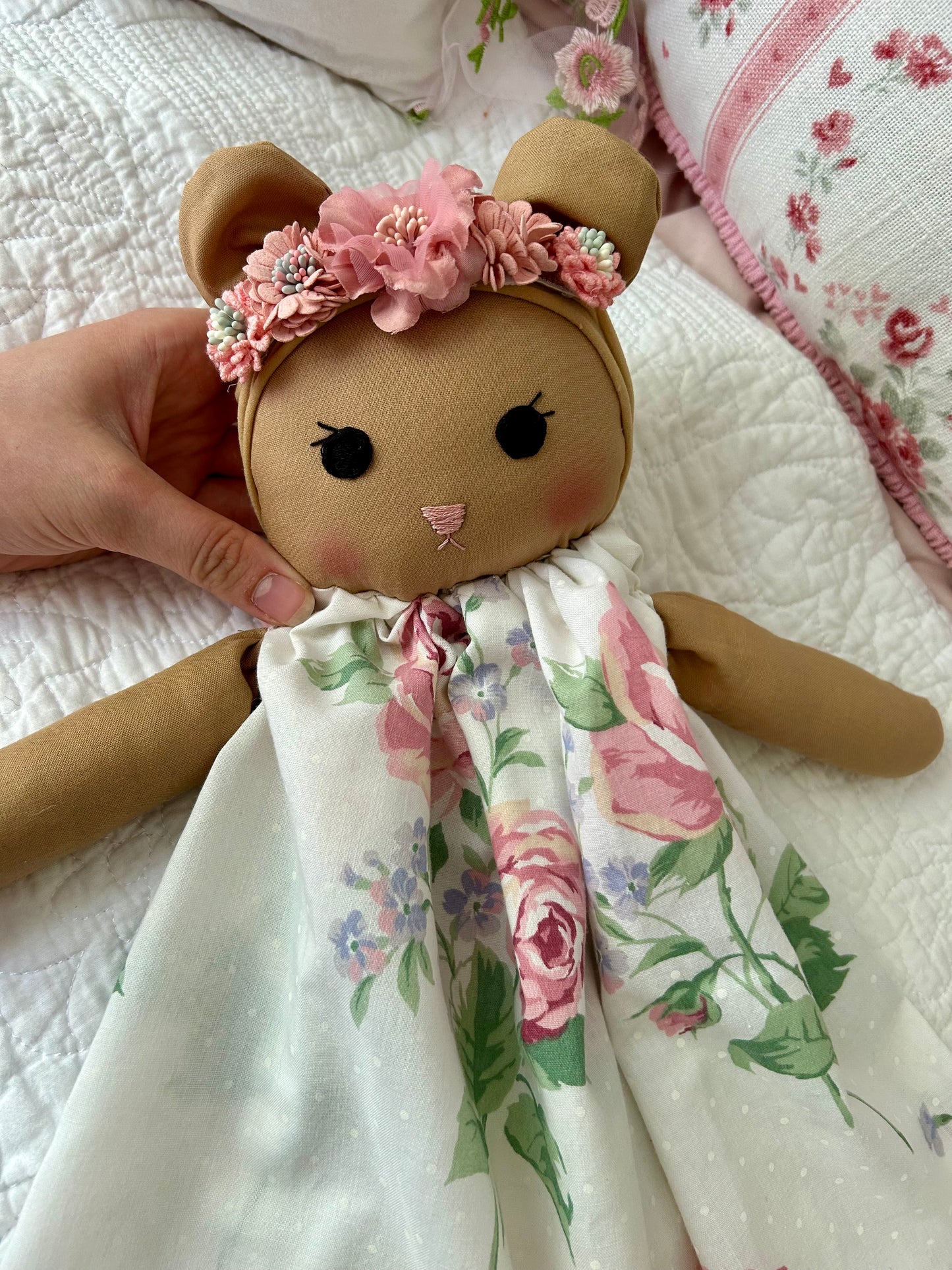 Handmade vintage bear lovey🌹🐻