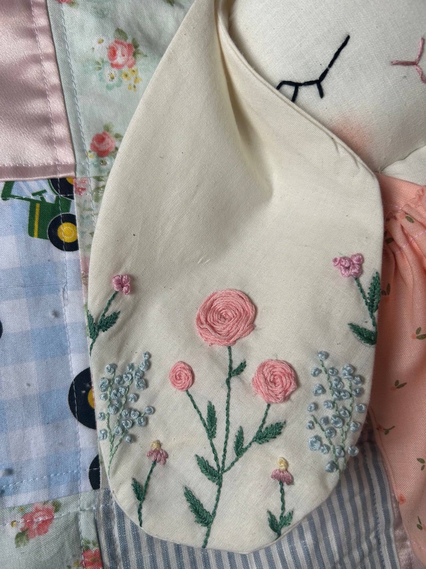 Handmade embroidered bunny 🐰