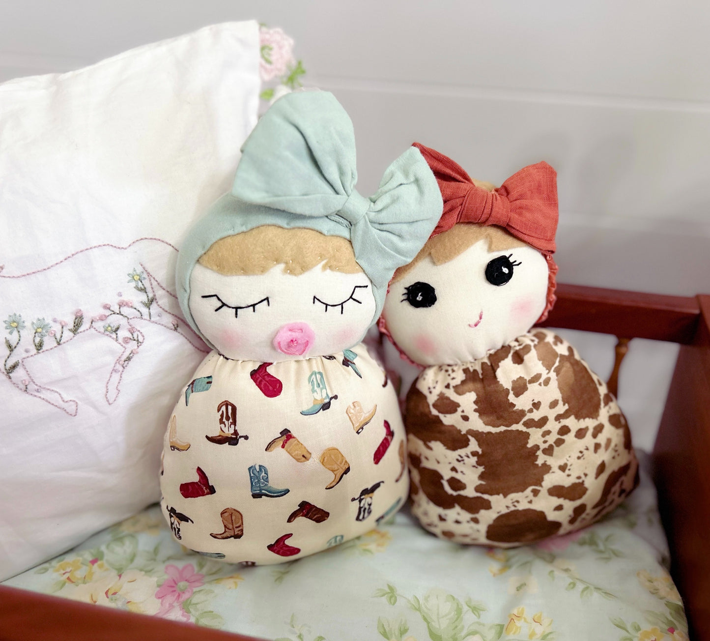 Handmade Cowgirl Swaddle Baby