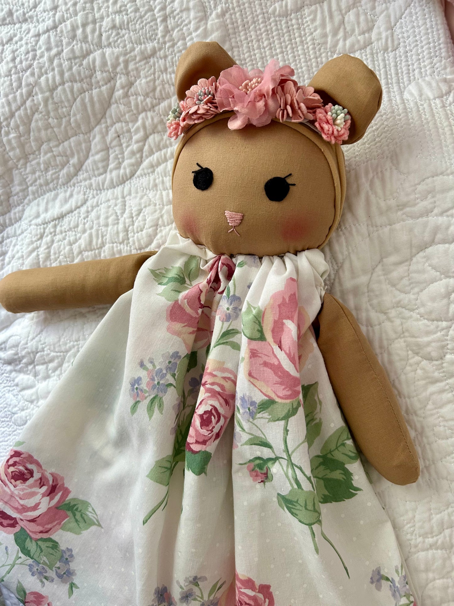 Handmade vintage bear lovey🌹🐻