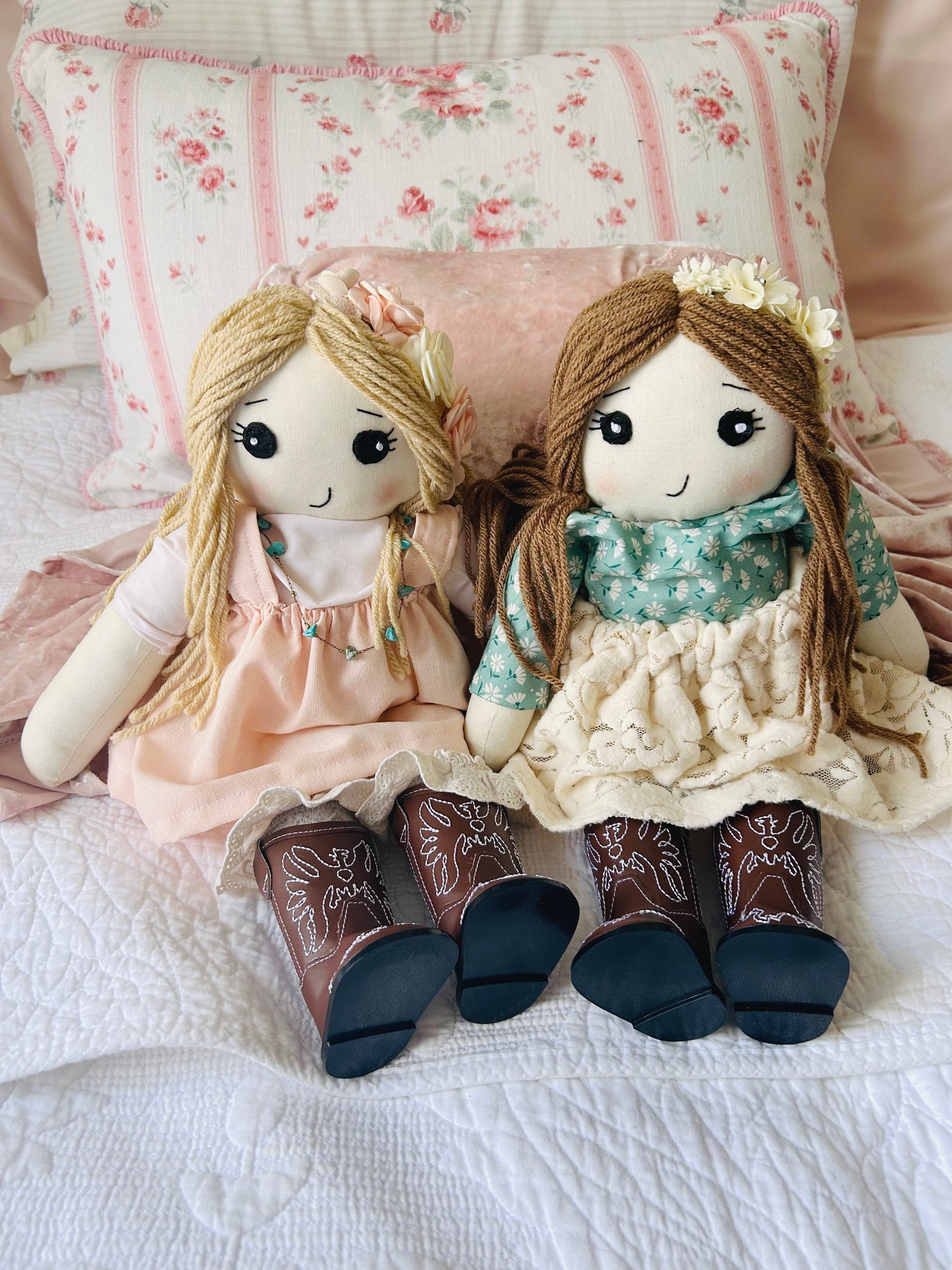 15 inch handmade cowgirl doll