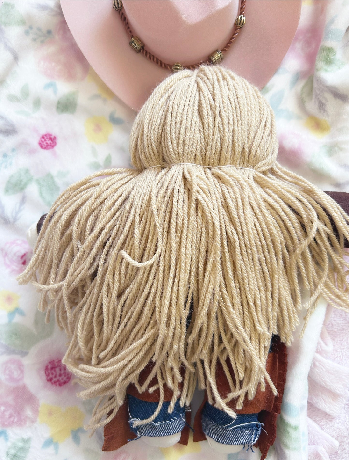 Cowgirl doll, heirloom doll, lace