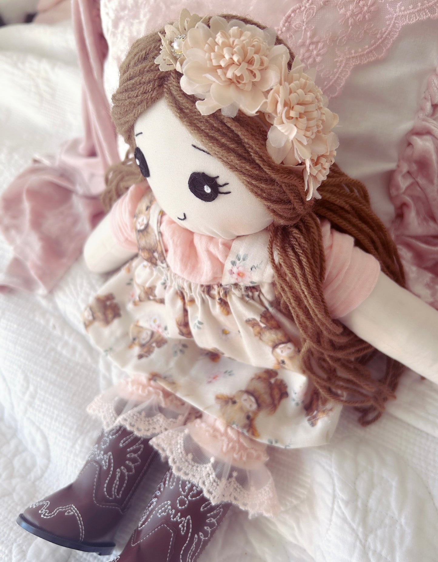 Handmade 15 inch highland doll